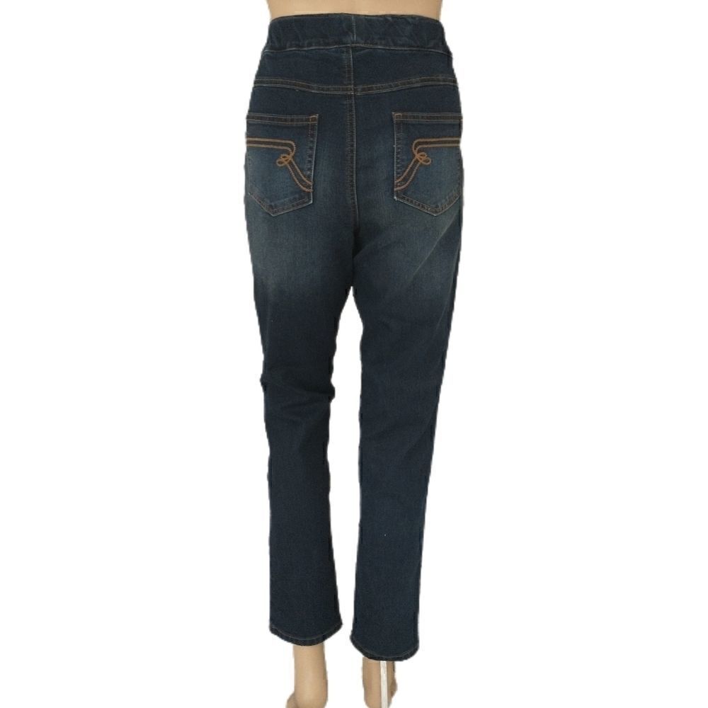 Renee Goldstein Wonder Denim Jeans Sz 4 Women With Control Blue Stretch Jeggings - Picture 5 of 16